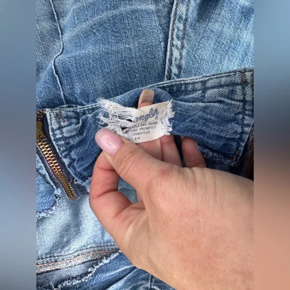 70s Vintage Wrangler Dual Front Zipper Bell Bottoms Sz 28 - Picture 7 of 12